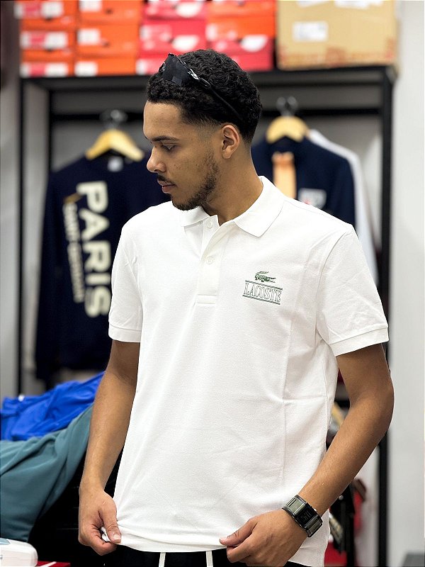 Camisa Polo Lacoste Since-Regular Fit Branca