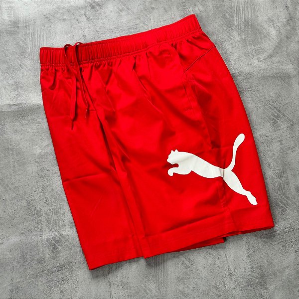 Shorts Puma Essential Regular Fit Woven-Red