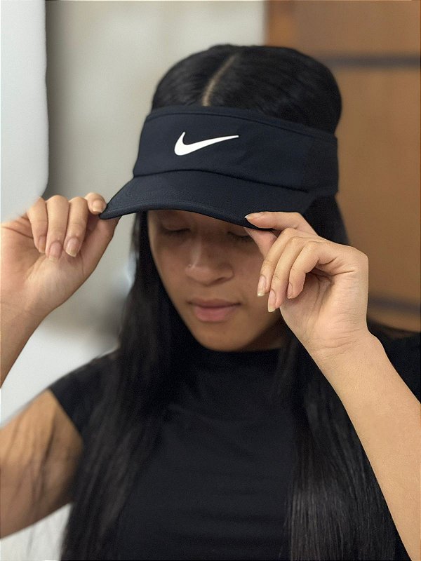 Viseira Nike Dri-FIT AeroBill Featherlight Unissex - Preto