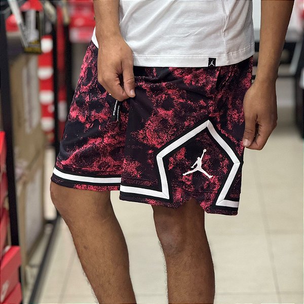 Shorts masculino Nike Air Jordan Sport Dri-FIT diamante -Vermelho