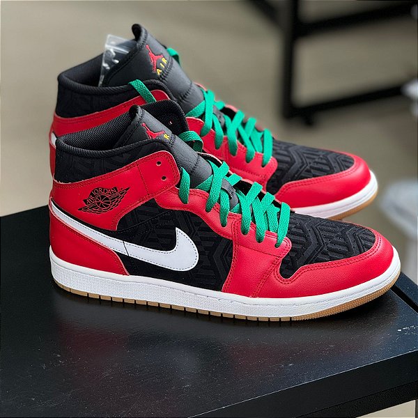 Tenis  Air Jordan 1 Mid SE Christmas Men's