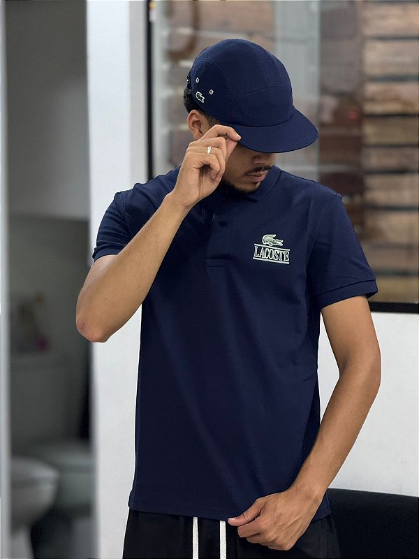 Camisa Polo Lacoste Since-Regular Fit Azul marinho