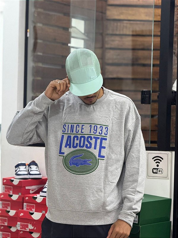 Moletom since 1933 lacoste- cinza