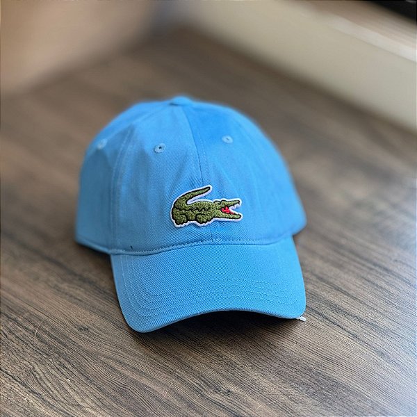 Boné Lacoste Big Croc 2024- azul