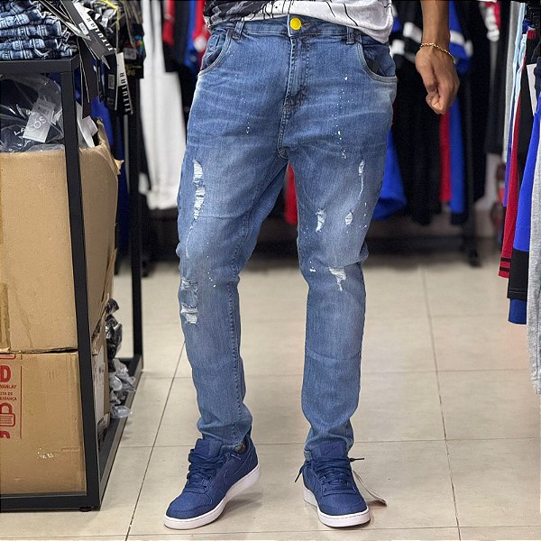 Calça Brow Jeans Azul - Detalhe