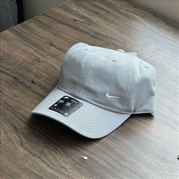 Boné Nike Club Swoosh - Cinza