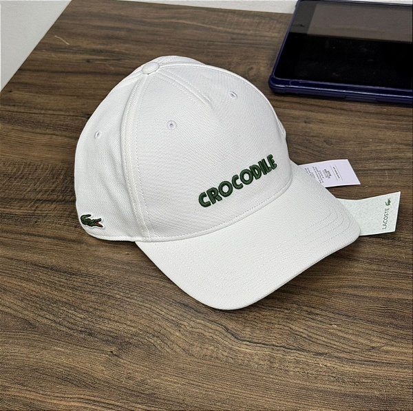 Boné Lacoste crocodile - Branco