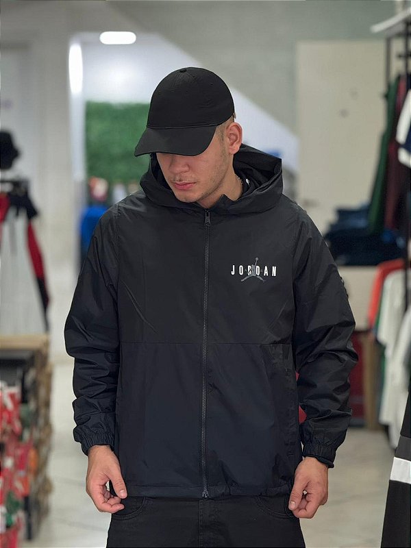 Jaqueta jordan woven masculina- preta