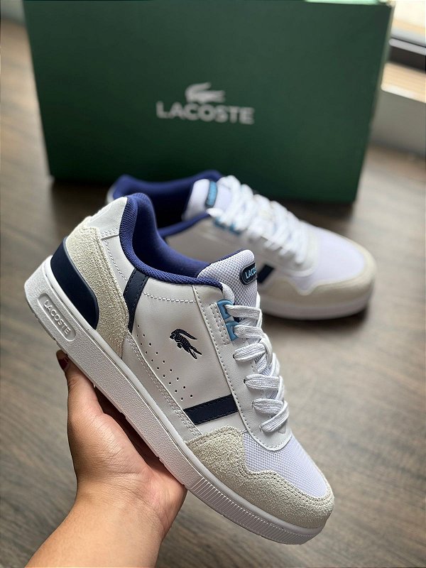 Tenis Lacoste T-Clip - Azul+ off white