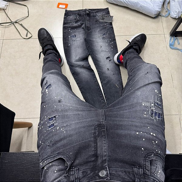 Calça Lipse Jeans marmorizado