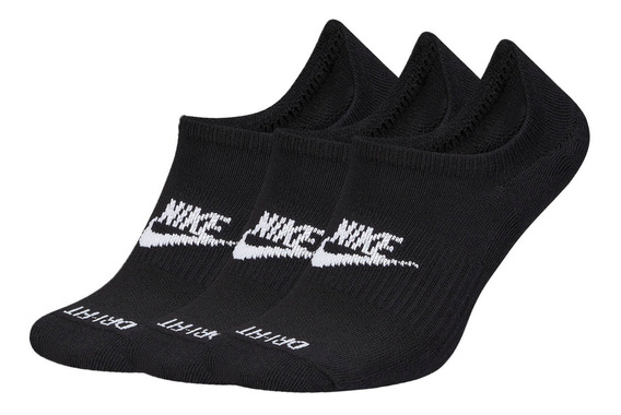 Meia Nike Everyday Cushioned (3 pares) Unissex - Preto
