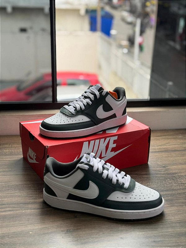 Tenis Court Vision - Branco+ Verde