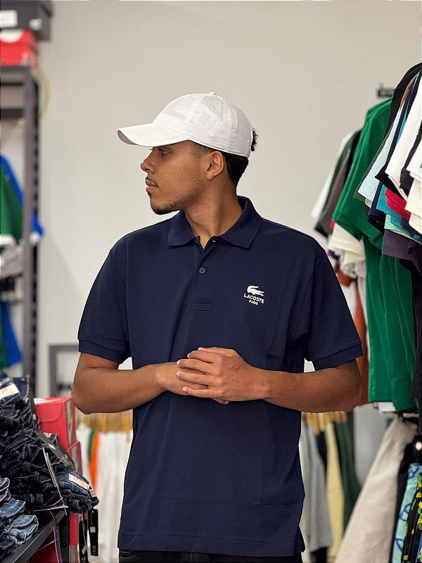 Polo Lacoste Paris- Azul Marinho