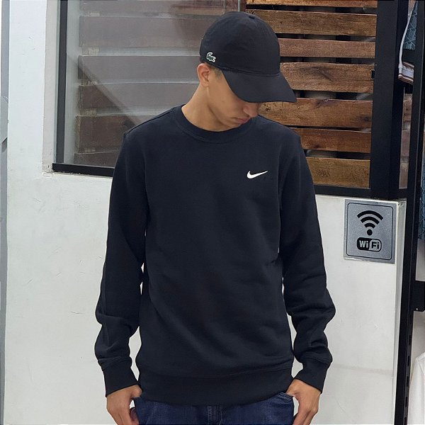 Moletom Nike Mini Swoosh Preto - 611467-010