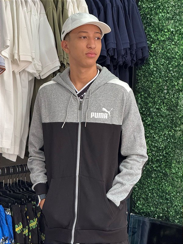 Moletom Puma Colorblock Zíper