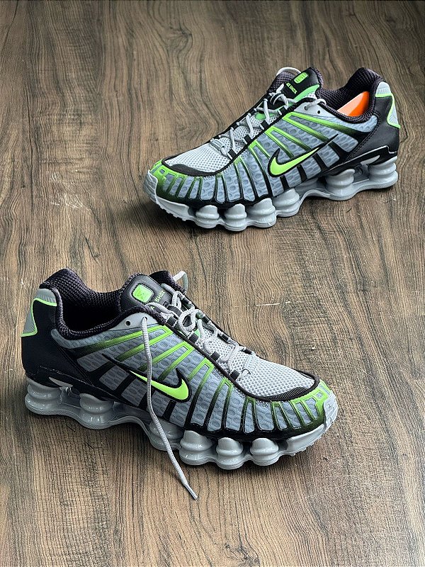 Nike Shox TL Wolf Grey Lime Blast