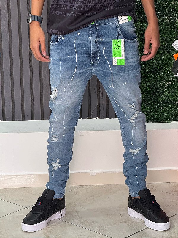 Calça Brow Jeans Clara /Respingos  botão Verde