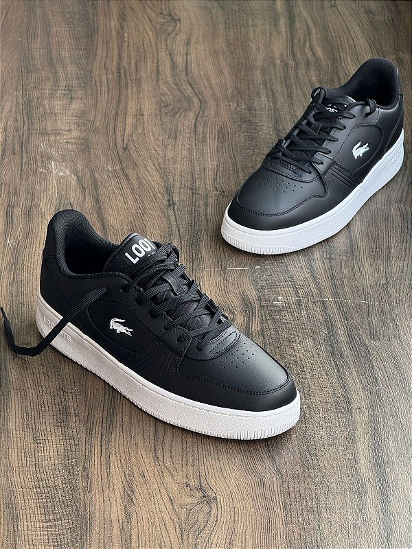 Lacoste Tênis L001 De Couro | Preto