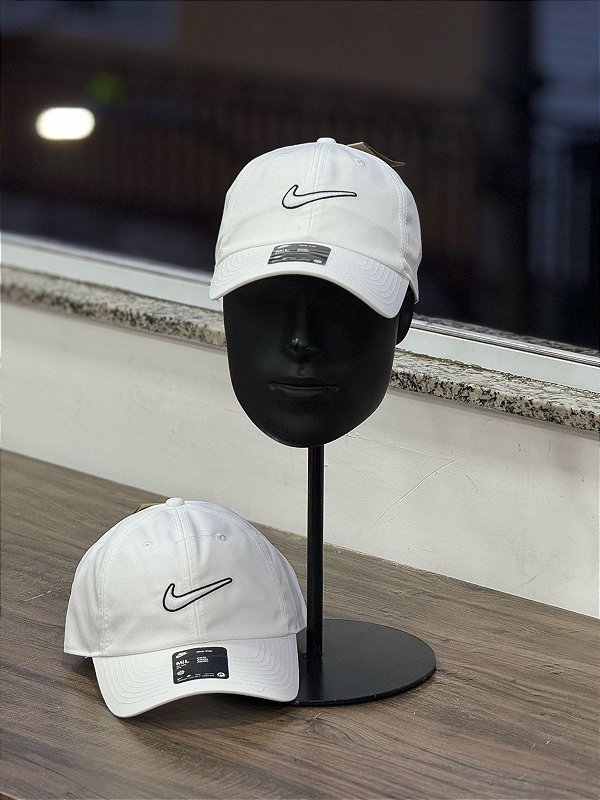 Boné Nike Club Swoosh-Branco Unissex
