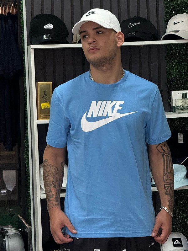 Camiseta Nike Sportswear Icon Futura Azul Bebe