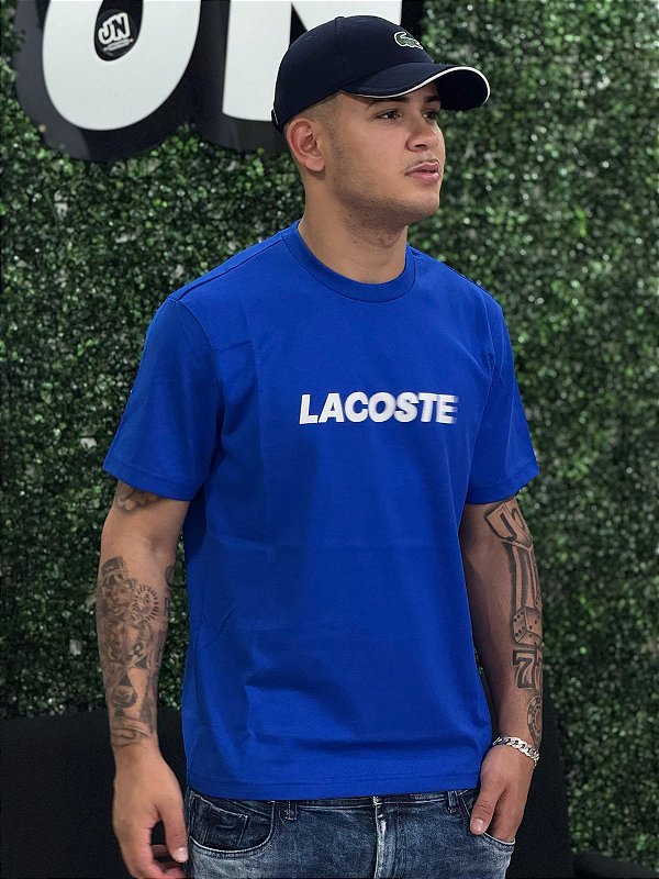 Camiseta Lacoste Error Azul Royal TH2861-23