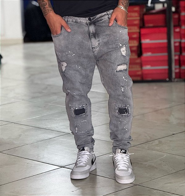 Calca Lipse Jeans Cinza-0247