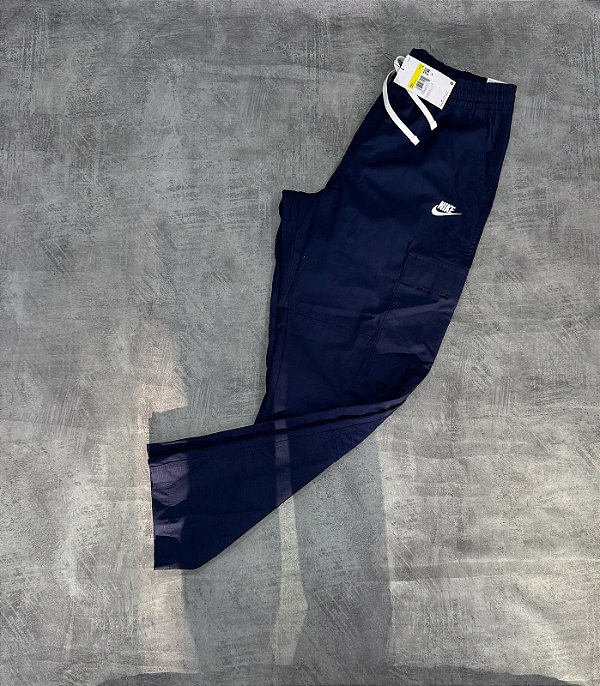 Calça Nike Sportwear Ripstop Cargo - Azul marinho
