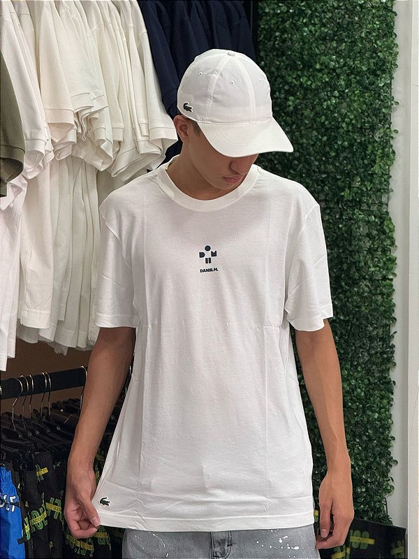 Camiseta Lacoste X Daniil Medvedev Men's T-Shirt - Branca