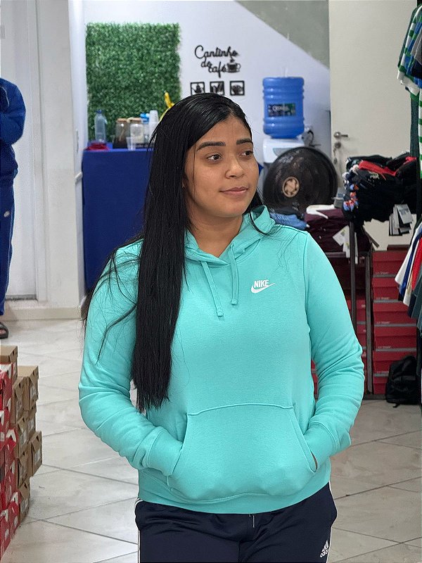 Blusão Nike Sportswear Club Fleece Feminino - Esmeralda