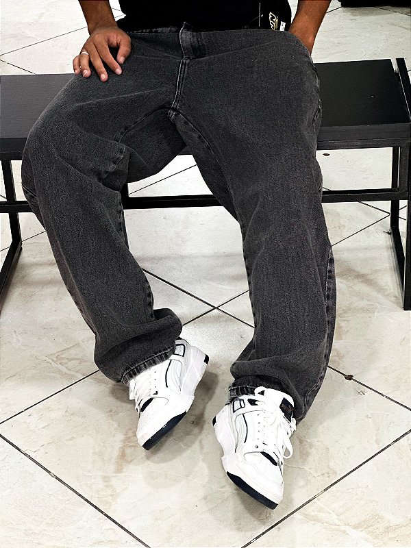 Calça Jeans Oversize Jnoriginals - marmorizado