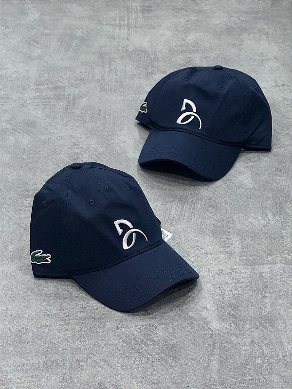 Bone Lacoste Novak Djokovic Azul Marinho