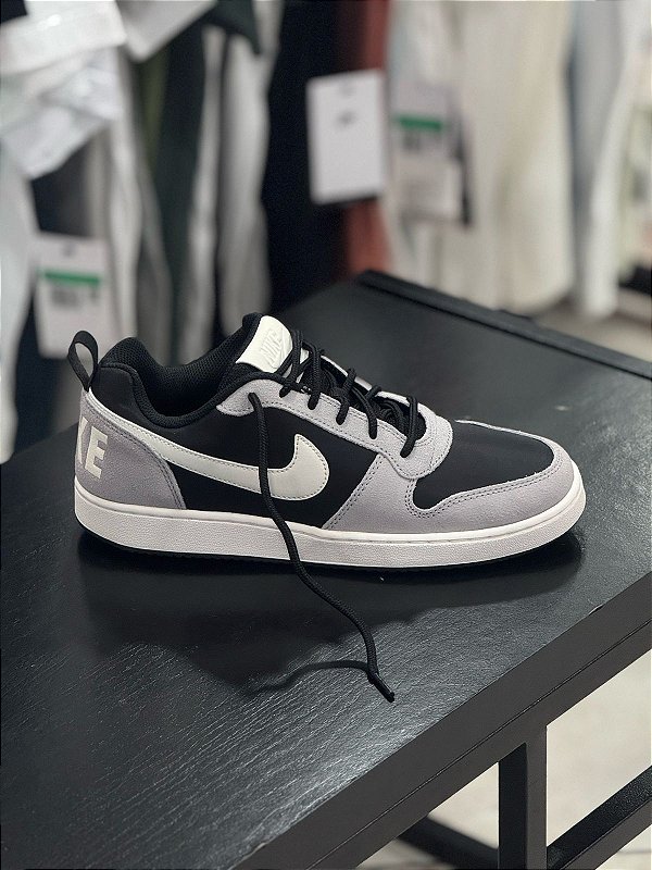 Tênis Nike Court Borough low Preto + cinza - 844881-005