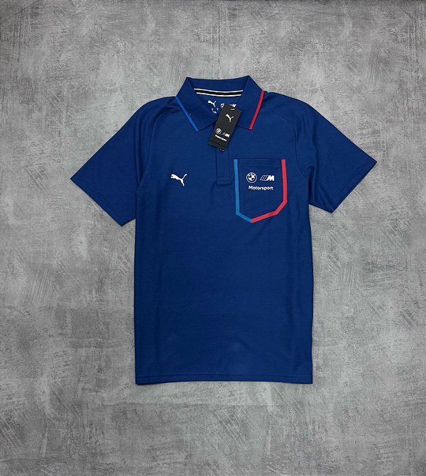 Camisa Polo BMW M Motorsport Masculina | Azul |-630627-04