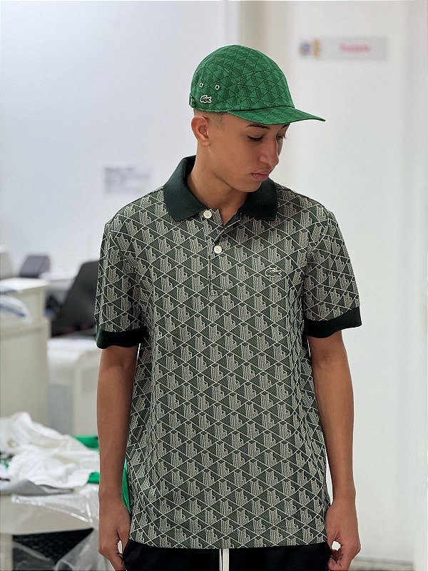 Polo Lacoste unissex L!VE Classic Fit monogram