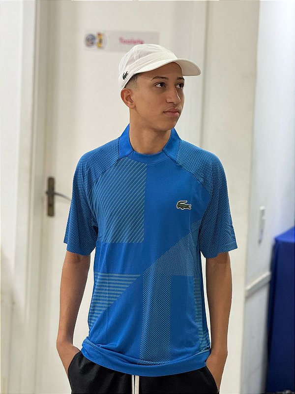 Camiseta Lacoste Ultra-Dry Holiday Azul Royal