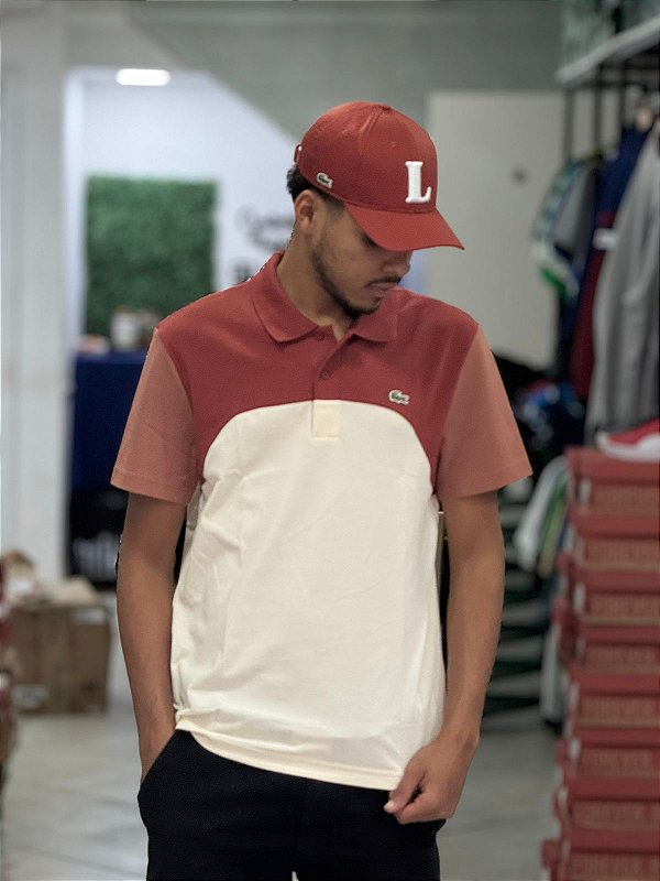POLO LACOSTE COLOR BLOCK T- SHIFT