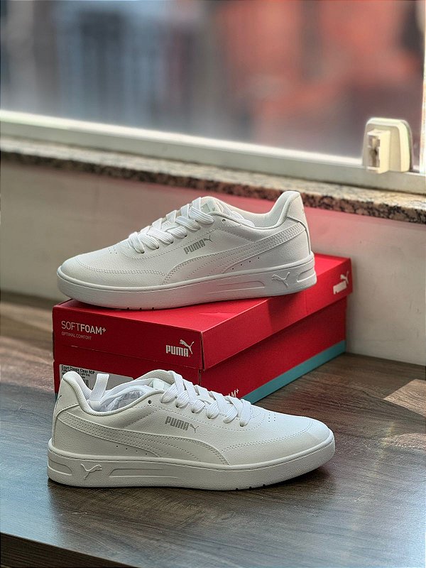 Tênis Court Classic Clean BDP- PUMA White