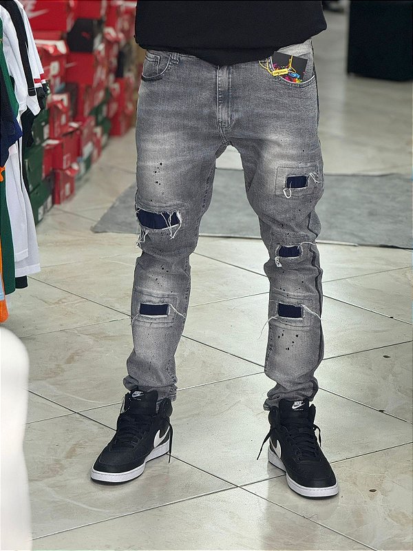 CALÇA SKINNY PATCH - 0060