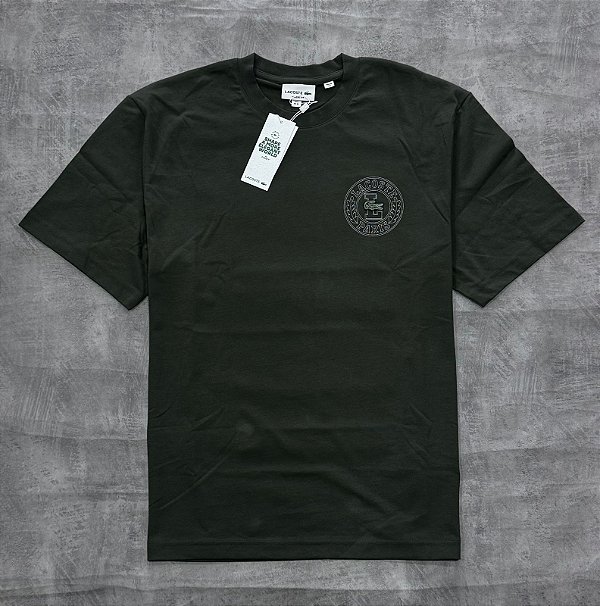 CAMISETA LACOSTE L PARIS- VERDE MILITAR