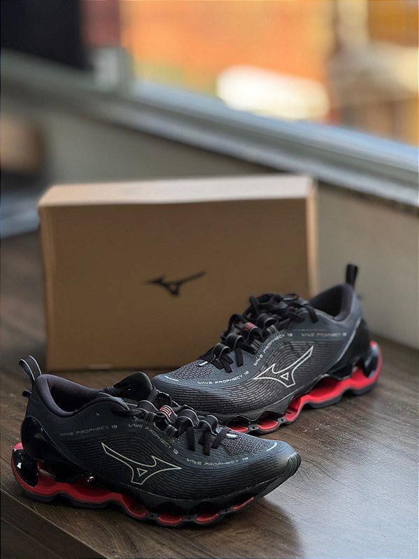 Mizuno Wave Prophecy 13- Cinza/ Vermelho