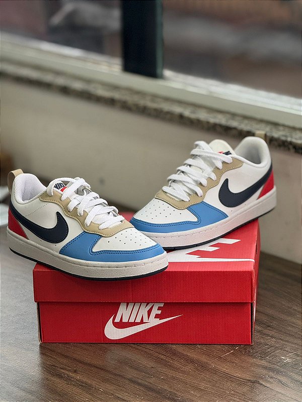 Tênis Borough Low Recraft- White/ Thunder Blue