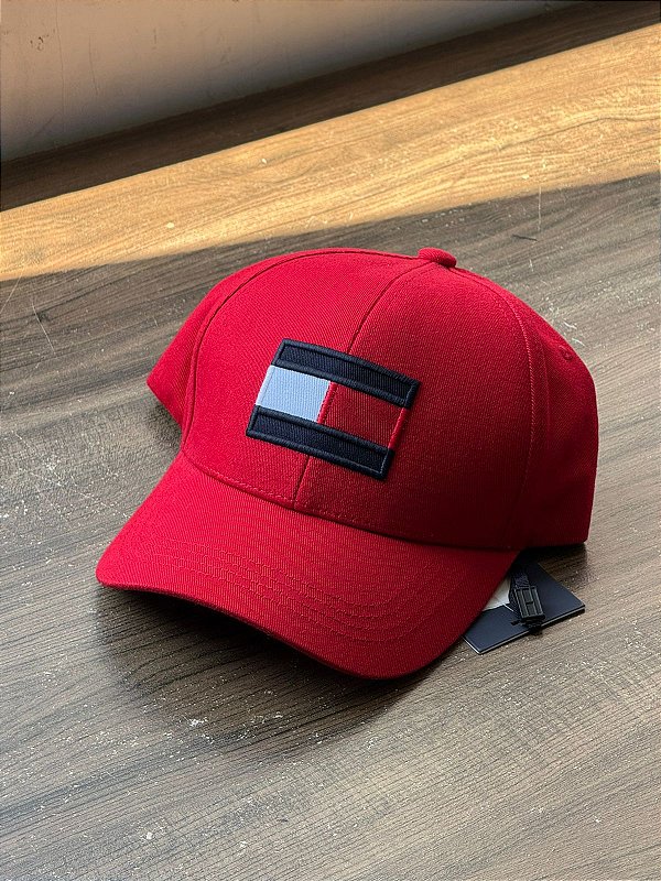 Boné tommy Hilfigher bandeirão - Vermelho