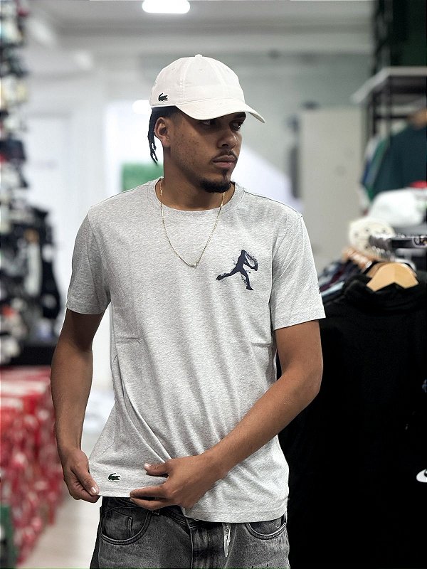 Camiseta lacoste djokovic - Cinza