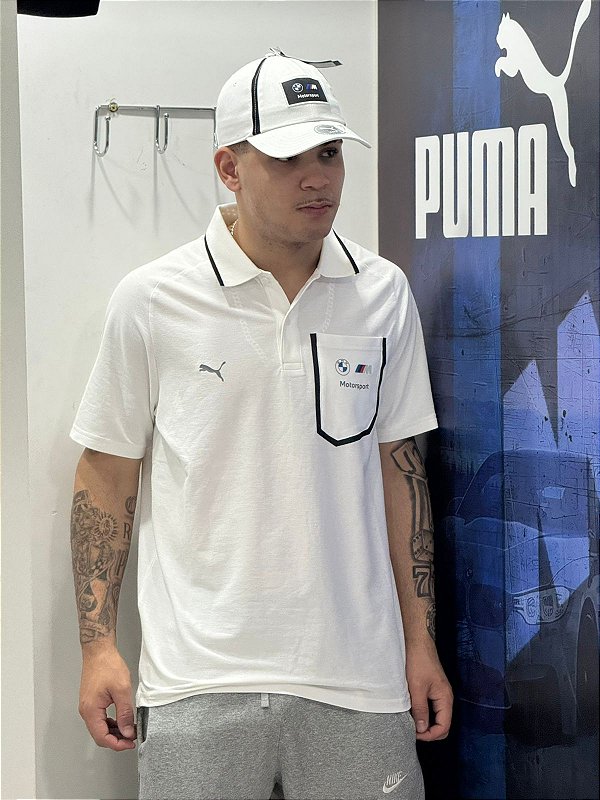 Camisa Polo BMW Motorsport - BRANCA