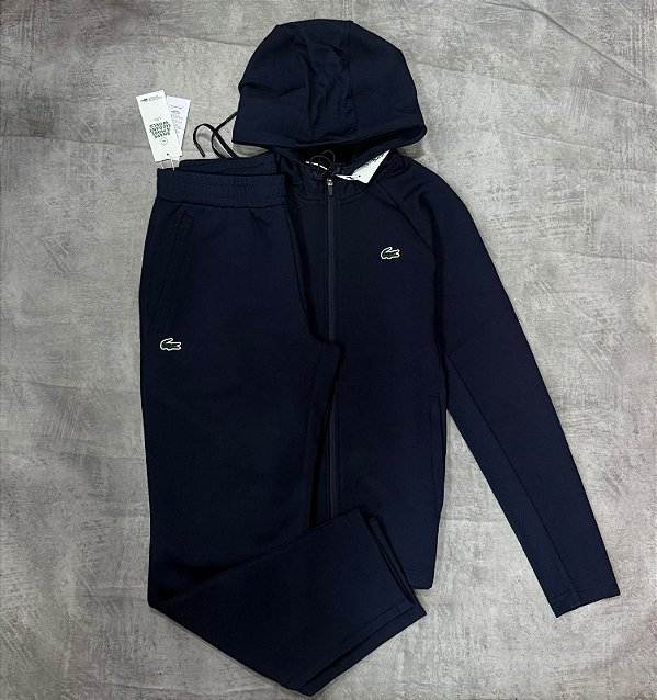 Conjunto lacoste sport azul marinho