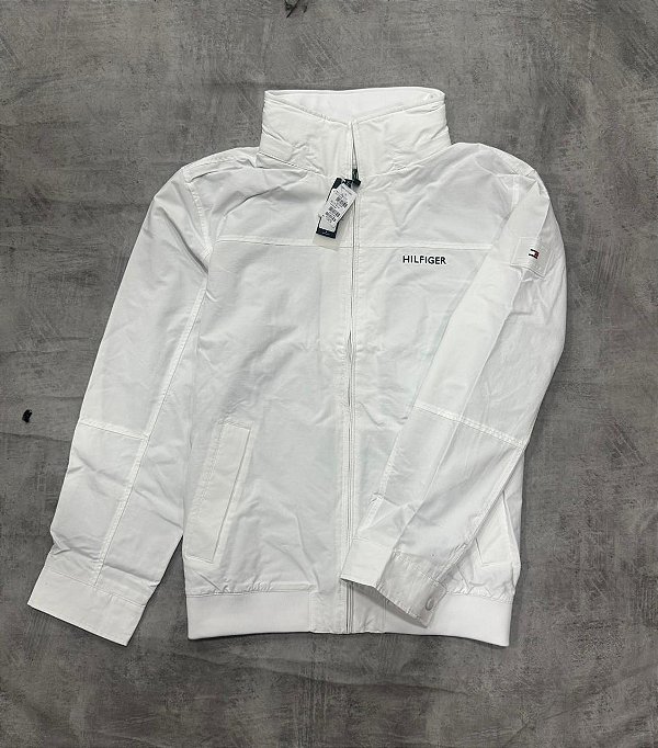 Jaqueta Tommy Hilfiger Sustainable Regatta Dark Logo Off-White.