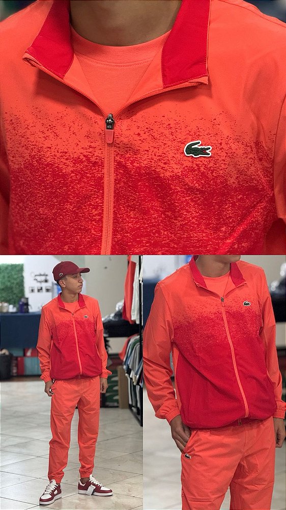 Conjunto Lacoste de tênis Novak Djokovic Red