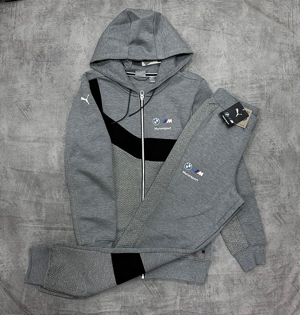 Conjunto puma Evostripe Bmw cinza