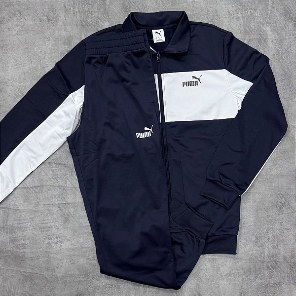 CONJUNTO PUMA POLY COLORBLOCK -AZUL MARINHO