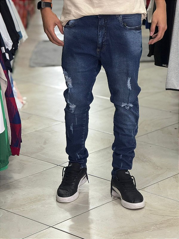CALÇA JEANS PRESENCE AZUL MARINHO- 7063